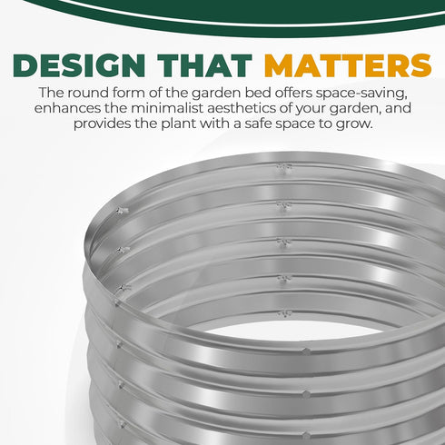 2x2x1 Pack 2, Utopia Home Galvanized Raised Garden Bed Kit Ft, Planter Box Round Raised Garden Beds Outdoor, Easy