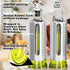 4 Pack 17oz/500 ml Set SINYWAY Oil Dispenser Bottle, Glass Olive Oil Dispenser Bottle with Shelf, Oil and Vinegar