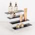 Display,4 Acrylic Stands for Tier Black Cupcakes Perfumes Figurines Display Stand Risers Shelf for Decoration