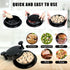 Chicken Shredder Tool Twist, Non-Skid Base Meat Shredder with Handles for Beef, Pork, and Chicken (Black)