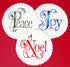 Joy, Noel and Peace Cookie Set by Designer Stencils