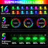 2-Pack YiaMia Hot Tub Lights - RGB Color Battery-Powered LED Pool Lights with Remote Control and Suction Cup for Ponds