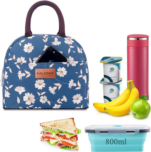 BALORAY Lunch Bag for Women Men, Insulated Lunch Box for Work, Picnic, Travel - Morning Glory