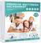 King Mattress Protector Cover - 76"x80" Fits 9-12" Deep, Waterproof Encasement with Premium Breathable Soft Fiber