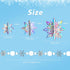 JULMELON 15Pcs Frozen 3D Hanging Snowflakes Decorations, Holographic Silver Snowflakes for Winter Wonderland Party