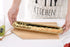 Pampa Bay Porcelain Cheese and Charcuterie Tray, Cracker, Gold