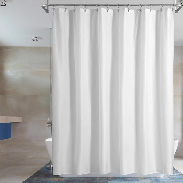 Barossa Design Waterproof Fabric Shower Curtain - Soft Cloth & Hotel Quality, Machine Washable (72x72 Inches)