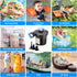 BrilliantHouse 3 Nozzles, 110V AC/12V Electric Air Pump, Portable Quick-Fill Air Mattress Pumps for Inflatable Cushions