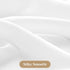 HOMEIDEAS White Non-See-Through Sidelight Curtains for Front Door, 1 Panel, 26W X 40L, Privacy Semi Sheer