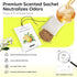 12 Packs Closet MYARO Lemon Scented Sachets for Drawer Bathroom Odor Eliminator - Fresh Home Fragrance Car Air Frehener
