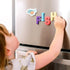 Curious Columbus Toddler Magnets Set of 52, Includes 26 Large Foam Food Pieces and 26 ABC Alphabet Letters