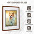 SZKYSJGS 8x10 8 10 6x8, Wood Picture Frame, Solid Natural Walnut Rounded Corner Photo Frame with Tempered Glass, x