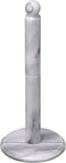 Creative Home Off-White Natural Marble Paper Towel Holder, 5.5" Diam. x 12.5" H (Color May Vary)