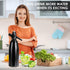 1L 8 CO2 Soda Siphon, Carbonated Water Machine, Soda Maker, Portable Aluminium Sparkling Water Maker for Home Bar