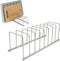 Spectrum Euro Kitchen Organizer, Satin Nickel, Space-Saving Dish Rack Holder for Pots & Pans