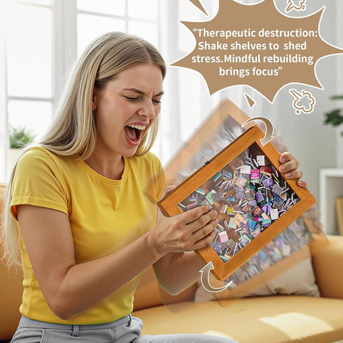 300 Anxiety Bookshelf Mini Books, Portable Bookshelf for Stress Relief, Miniature Decorative with Mini Photo