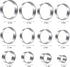 Round Cookie Cutters Set, 12 Pieces Biscuit Cookie Cutters, Circle Pastry Cutters for Baking Doughs and Doughnuts