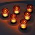 24pcs VOHO Votive Candle Holders Bulk Wedding Centerpieces for Tables, Amber Tea Lights Candle Holder for Home/Fall