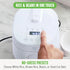 GreenLife PFAS-Free 4-Cup Rice Cooker, Healthy Ceramic Nonstick, Easy to Use Automatic Presets, White