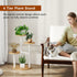 4 TMJ073R IBUYKE Tier Plant Stand Indoor, Metal Wood Plant Shelf for Multiple Plants, Small Tiered Corner Flower Pot