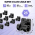 25pcs VEXON Hooks for Outdoor String Lights Clips: Christmas Light Clips with Waterproof Adhesive for Hanging Balcony