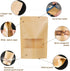 50pcs Kraft Bags with Window, 4.7x7.8 Inches Brown Reusable Zip Lock Food Storage Pouches