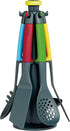 Casdon Joseph Joseph Elevate Colourful Kitchen Utensil Set for Children Aged 3 Years & Up with Rotating Stand