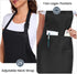 slqlgd 2 Pack 2 adjustable apron with pockets for men and women, waterproof and oil Resistant