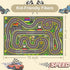 7047 3D Kids Rug, Race Track Playmat Rugs in Kids Carpet with Rubber Backing, Start and Finish line Racing Track