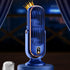 Table Tower Fan, 1800mAh USB Portable Electric Fan with 5 Speeds for Car Home Office (Blue)