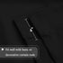 H.VERSAILTEX Adjustable Tie Up Shade/Blackout Curtain for Bathroom Windows, Jet Black, 42" x 63"