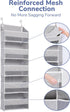 1 Pack 5 10 44 lbs 5 ULG Over Door Organizer with Large Pockets Mesh Side Pockets, Weight Capacity Hanging Storage