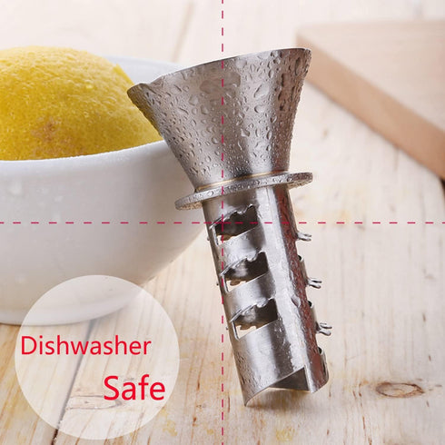 Best Utensils Stainless Steel Manual Lemon Juicer, 18/8 Hand Citrus Juicer and Lemon Pourer