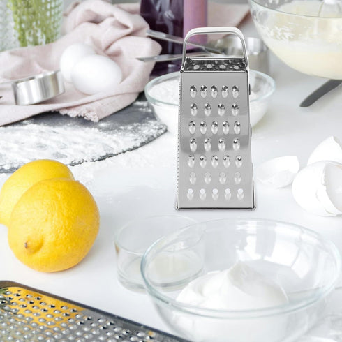 SHERCHPRY Vegetable Slicer Box Grater, Stainless Steel Mandoline Slicer for Kitchen, 8inch Cheese Grater