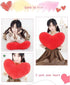 YINGGG Cute Plush Red Heart Pillow, Love Pillow Cushion Toy, Throw Pillows for Kids' Friends, Decorative Pillows