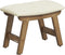 SONGMICS Foot Stool Ottoman, Padded Foot Rest Under Desk with Solid Wood