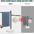 Hand Towel Holder, F-Shape Stand with Marble Base, Stainless Steel Swivel Rack for Bathroom Kitchen Countertop