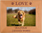 CustomGiftsNow Alder Wood Picture Frame - Love Is A Four Legged Word - Great Gift for Dog Lovers (4x6 Horizontal)