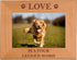 CustomGiftsNow Alder Wood Picture Frame - Love Is A Four Legged Word - Great Gift for Dog Lovers (4x6 Horizontal)