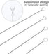 Straw Cleaner Brush Set of 10, Extra Long Nylon Bristles and Stainless Steel Handle for Cleaning Glass, Silicone, Metal