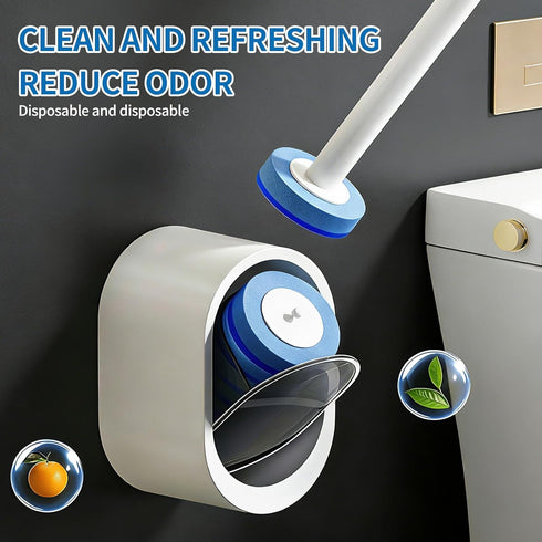 16 SOPAMI Disposable Toilet Cleaning System - Toilet Wand Kit with High-Performance Refills, Wall Mounted Toilet Brush