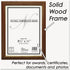 NuDell Certificate Frame | Walnut Brown | 8.5" x 11" Document Holder | Diploma & Picture Frames