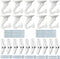GoodtoU 10 Sets Heavy Duty Ceiling Hooks with Hardware for Hanging Plants, Ceiling Installation, Cavity Wall Fixing -