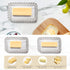 Countertop 2 4oz Clear Glass Butter Dish with Lid Covered Butter Container for Tabletop & & Refrigerator | Butter