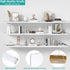 6 Closet Closet Aolloa PCS Shelf Dividers for Organization Acrylic Clear Shelf Divider for Wooden Shelving Suitable