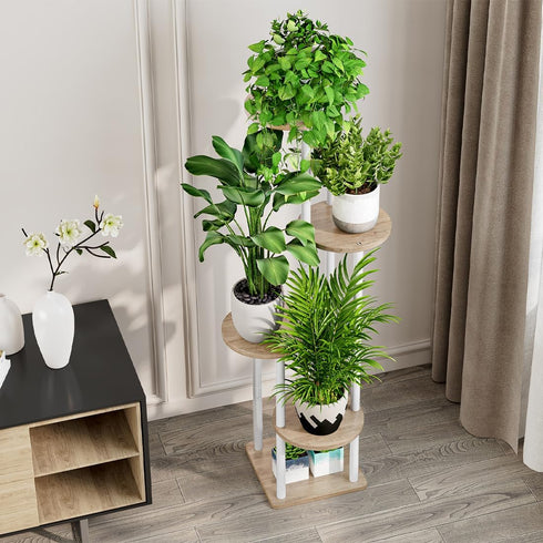 5 5 AZERPIAN Plant Stand Indoor Tier Metal Plant Shelf for Multiple Plants Corner Tall Flower Holders for Living Room