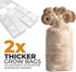 Outward Creations 40 Pack, 13" 4 4 0.2 Mushroom Grow and Spawn Bags - Extra Thick Polypropylene Material, Tear