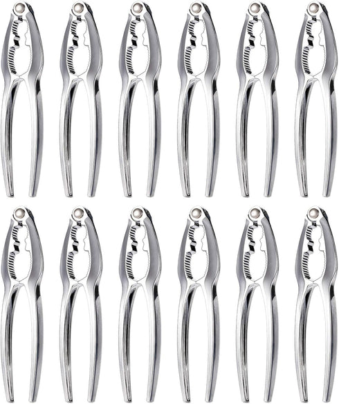 12Pcs Crab Crackers and Tool, Nut Crackers for King Crab Legs, Stainless