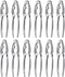 12Pcs Crab Crackers and Tool, Nut Crackers for King Crab Legs, Stainless
