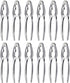 12Pcs Crab Crackers and Tool, Nut Crackers for King Crab Legs, Stainless